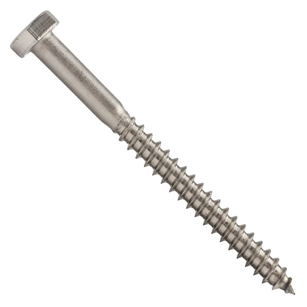 1/4" x 3" Conquest Hex Head Lag Bolt for Wood - 316 Stainless Steel