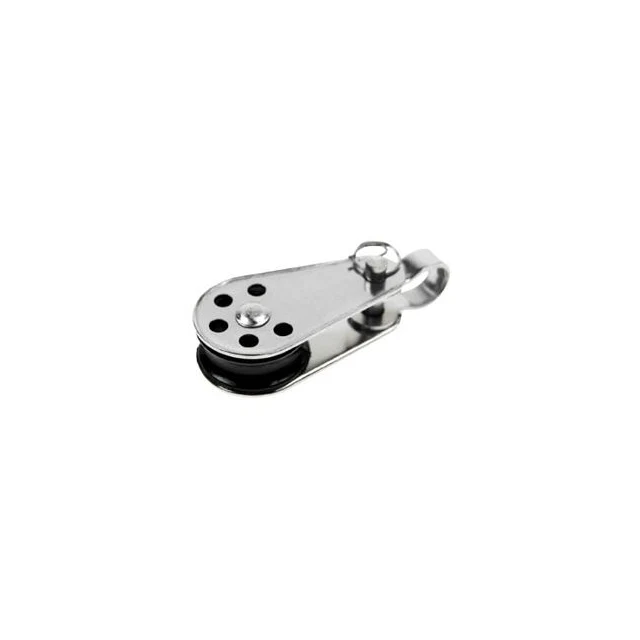 Pulley Block w/ Removable Pin, Toggle & Nylon Sheave 1/4" x 1"