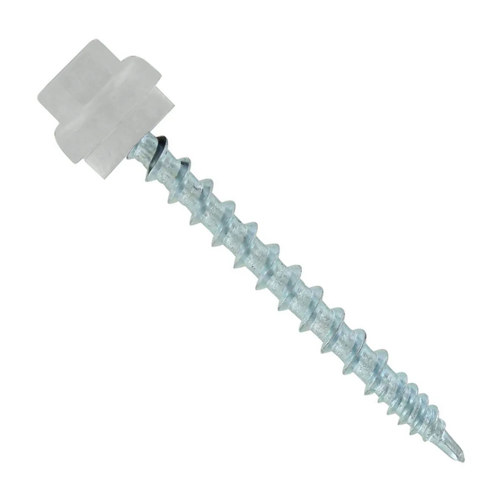 ST Fastening #10 x 2" ZXL Woodbinder Metal Roofing Screw - Polar White, Pkg 250