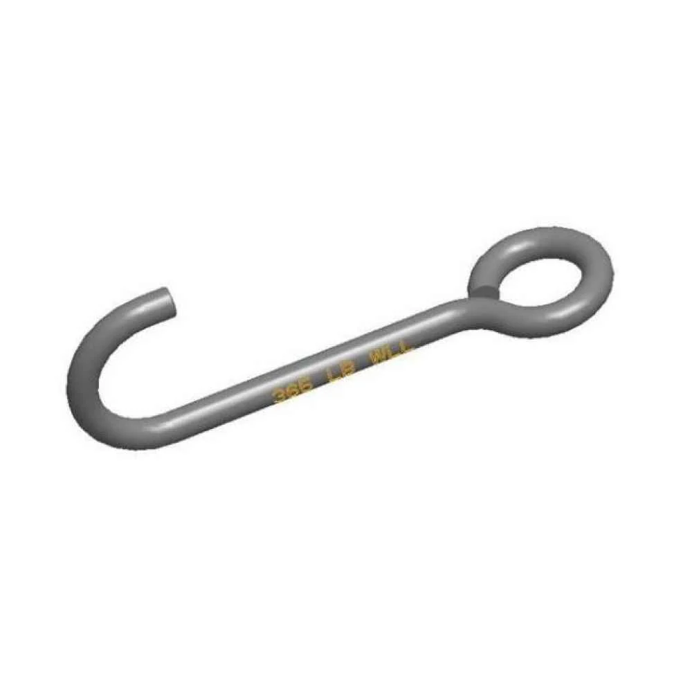 Alloy 1/4" x 8" J-Hook Lifting Hook - Style B