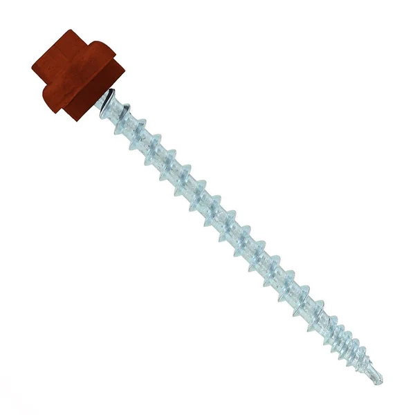 ST Fastening #10 x 2-1/2" ZXL Woodbinder Metal Roofing Screw - Brown, Pkg 250