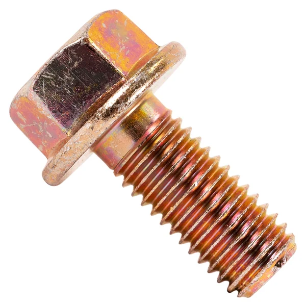 5/8" x 1-1/2" Conquest Grade 8 Non-Serrated Flange Bolt - Zinc Yellow