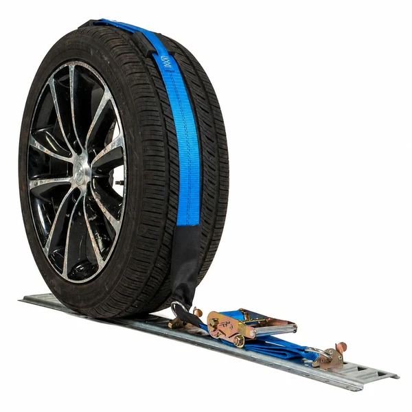 Wheel Strap with Etrack Fittings & 3 Rubber Blocks