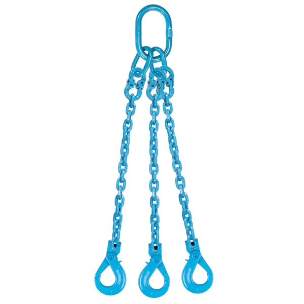 1/2" x 20' Pewag 3 Leg Chain Sling w/ Self-Locking Hooks - Grade 120