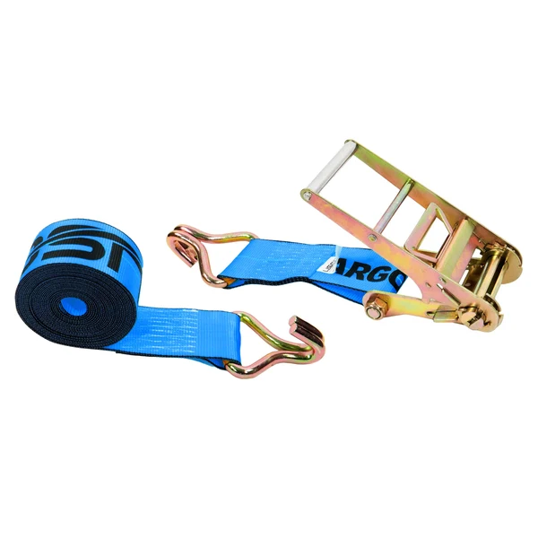 4" x 60' Ratchet Strap with Wire Hooks | Blue