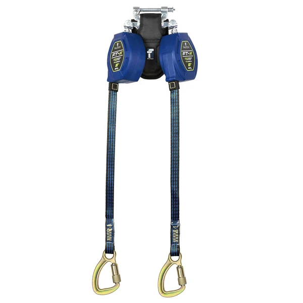 FallTech EdgeCore FT-X LE Tie-Back Self-Retracting Lifeline | Twin-Leg | Carabiner | 84108TP8