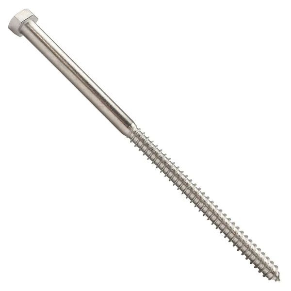 1/2" x 10" Conquest Hex Head Lag Bolt for Wood - 18-8 Stainless Steel