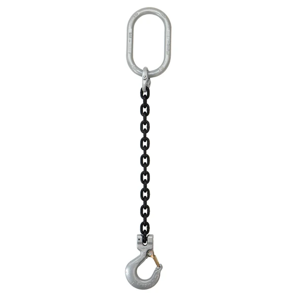 3/4" x 10' Domestic Single Leg Chain Sling with Crosby Sling Hook - Grade 100