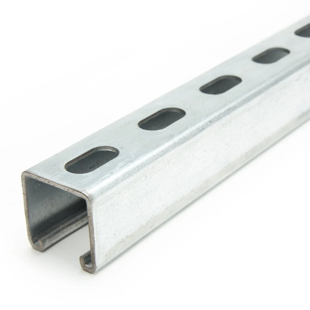 1-5/8" x 1-5/8" Short Slotted Strut Channel 18" - Pre-Galvanized