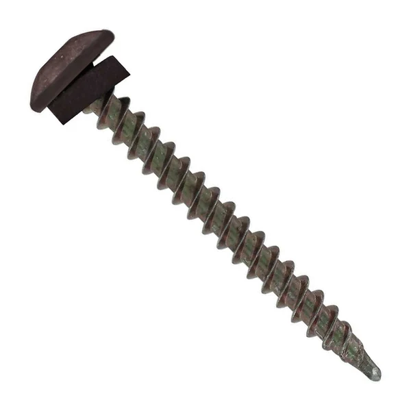 ST Fastening #10 x 2" Eclipse Woodbinder Metal Roofing Screw - Charcoal Gray, Pkg 250