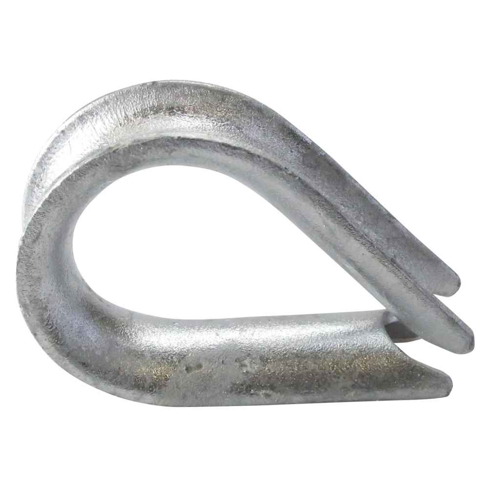 Crosby® 1/4" Galvanized Light Duty Open Wire Rope Thimble - G-408