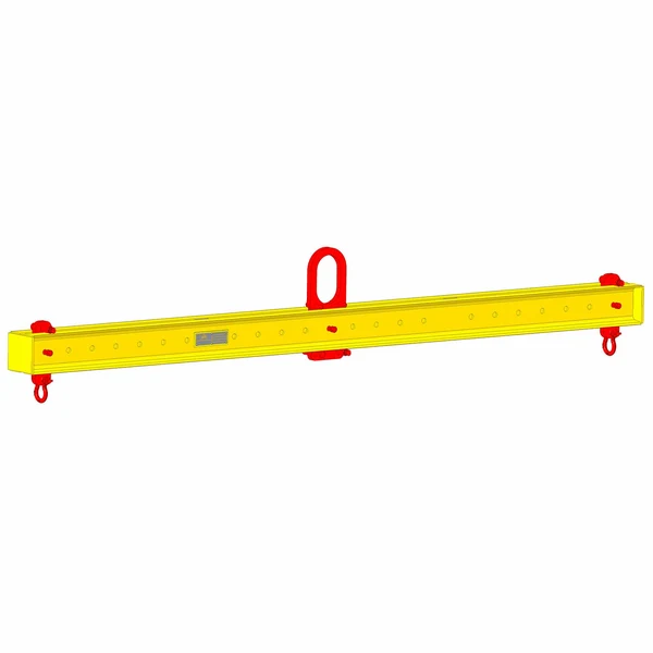 Standard Adjustable Lifting Beam w/ Shackles - 6,000 Lb. Capacity - 6' to 12' Spread