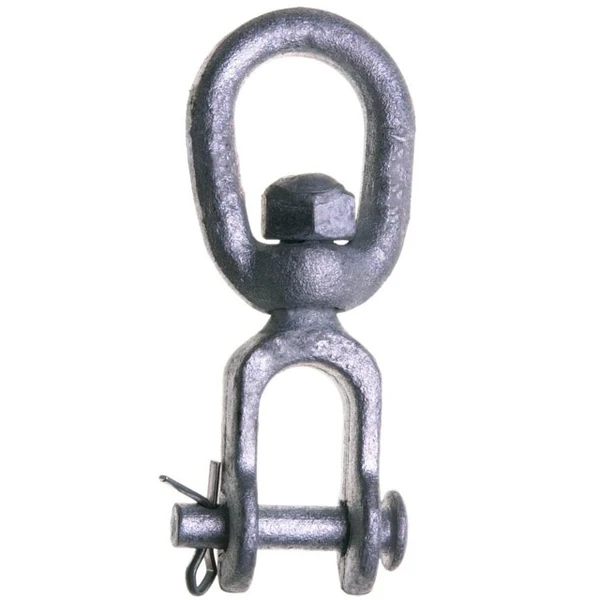 Galvanized Jaw & Eye Swivel - Carbon Steel - 5/8"