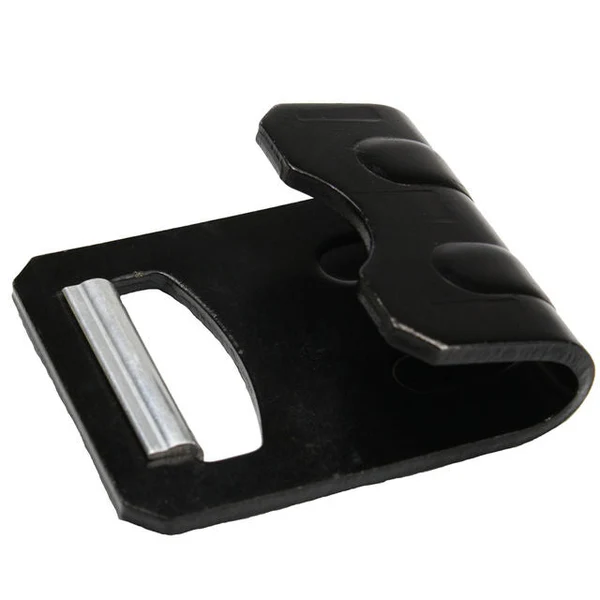 3" Black Flat Hook with Aluminum Defender | 16,200 lbs. BS