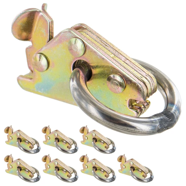 E Track Tie Down W/ Round Ring Heavy Duty | 6,000 lbs. BS | 8-Pack