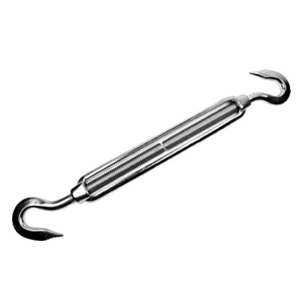 3/16" x 2-1/4" Hook & Hook Stainless Steel Turnbuckle