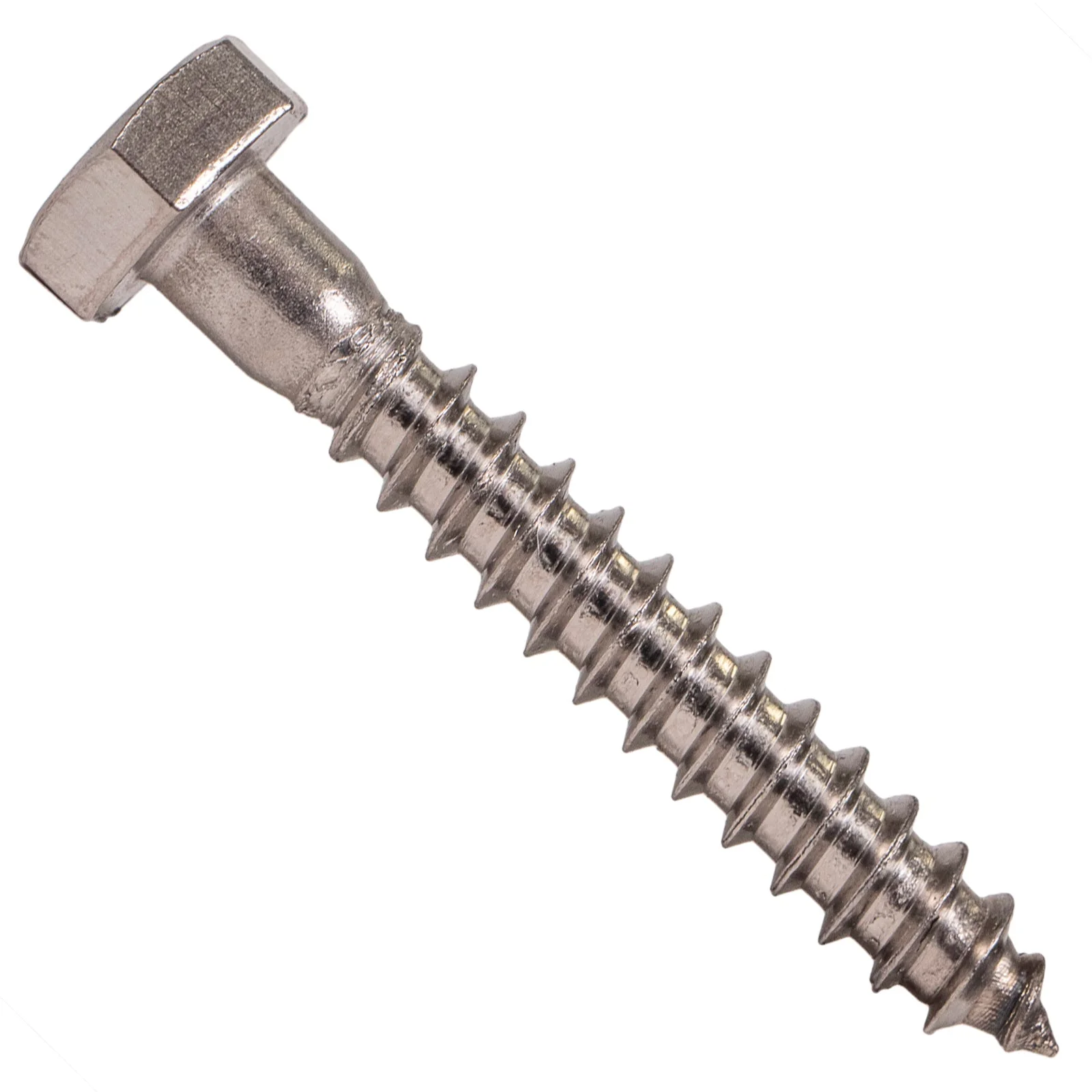 1/4" x 1-3/4" Conquest Hex Head Lag Bolt for Wood - 18-8 Stainless Steel