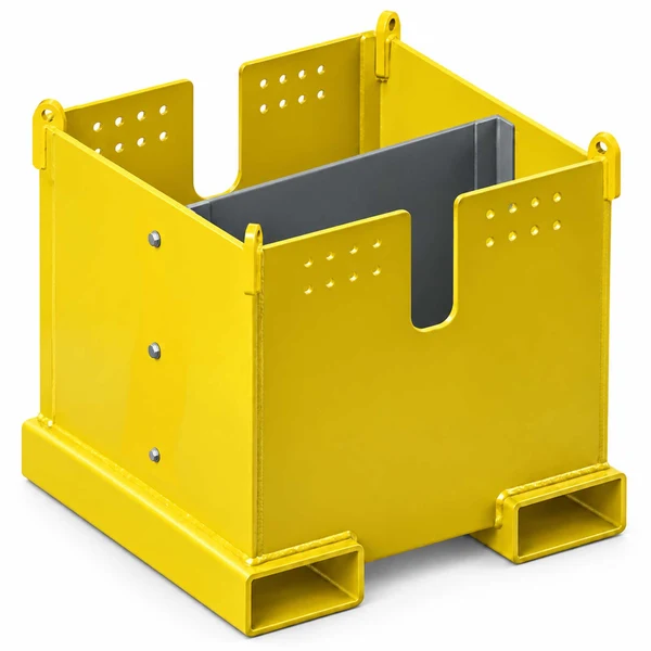 M&W 24" x 22" x 20" Chain Box with Divider and Bolts - 1,000 lbs. Cap.