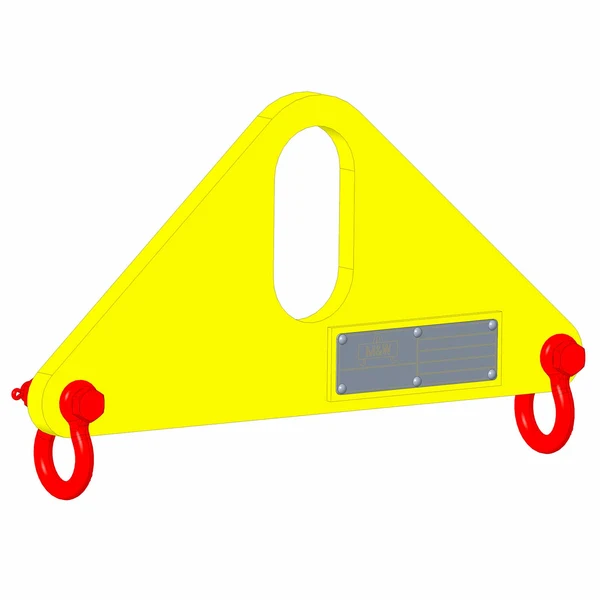 Small Length Lifting Beam (Bale Top) - 2,000 Lb. Capacity - 3' Max Spread