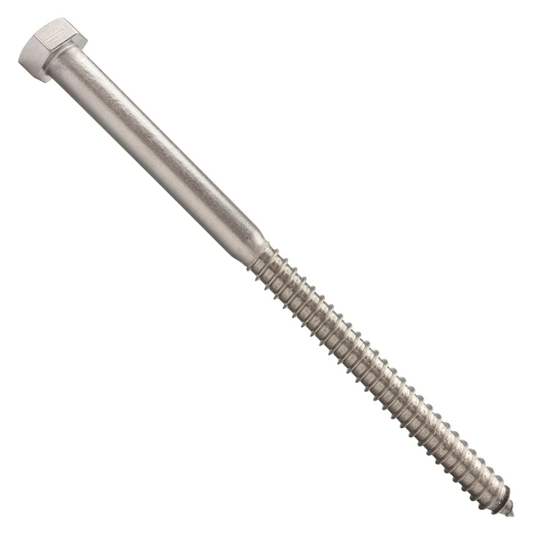 5/8" x 10" Conquest Hex Head Lag Bolt for Wood - 316 Stainless Steel