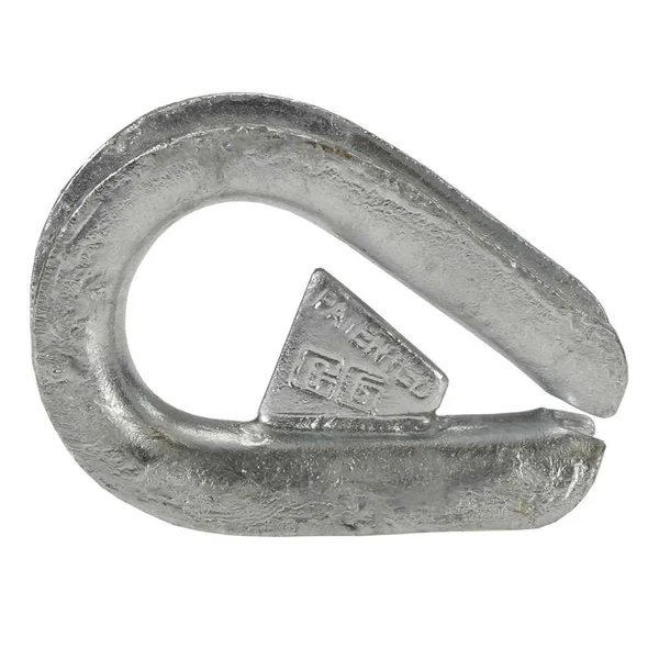 Crosby® 1-3/8" - 1-1/2" Galvanized Extra Heavy Wire Rope Thimble (Shackle-Loc) G-414SL