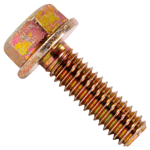 5/16" x 1" Conquest Grade 8 Non-Serrated Flange Bolt - Zinc Yellow