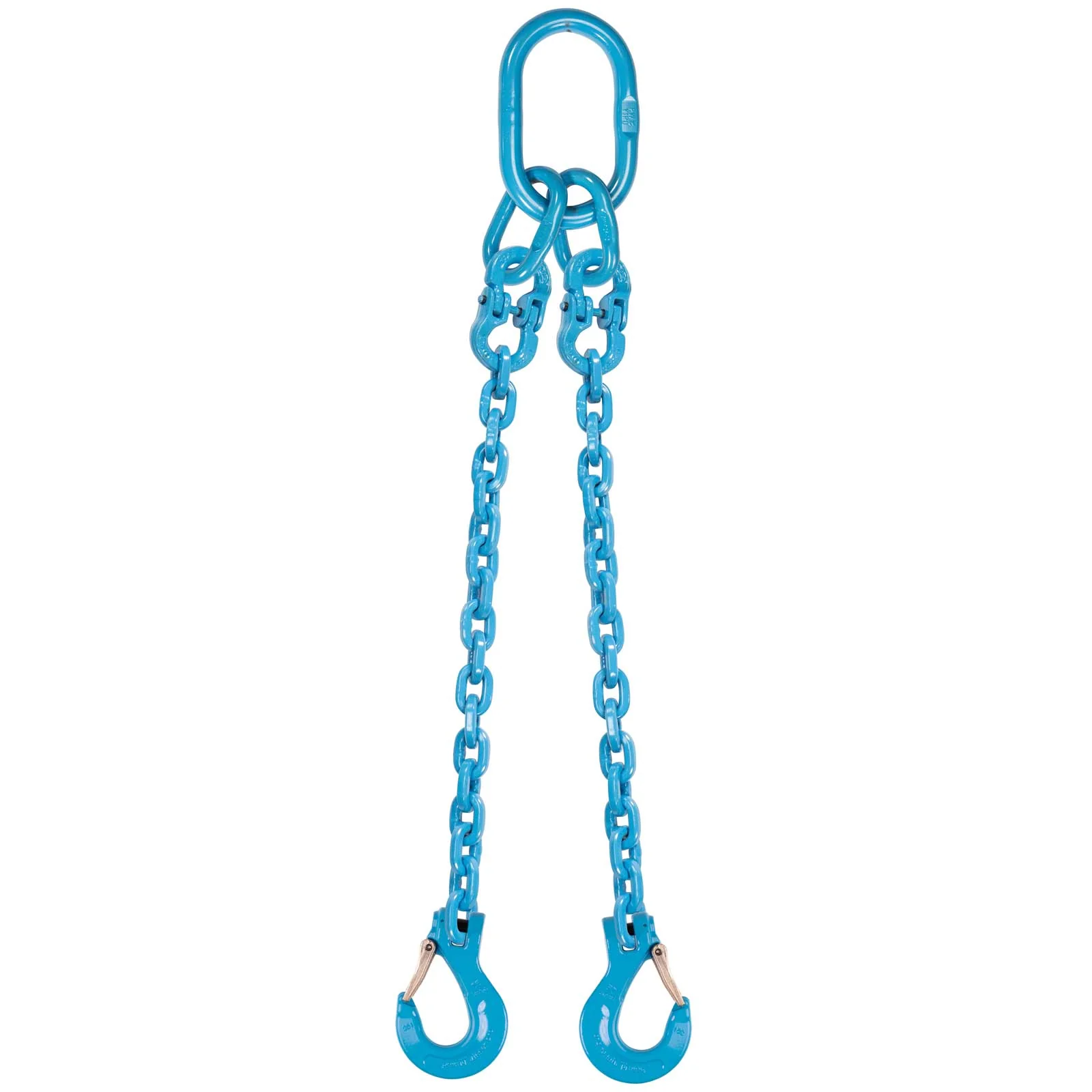 3/8" x 14' Pewag 2 Leg Chain Sling w/ Sling Hooks - Grade 120