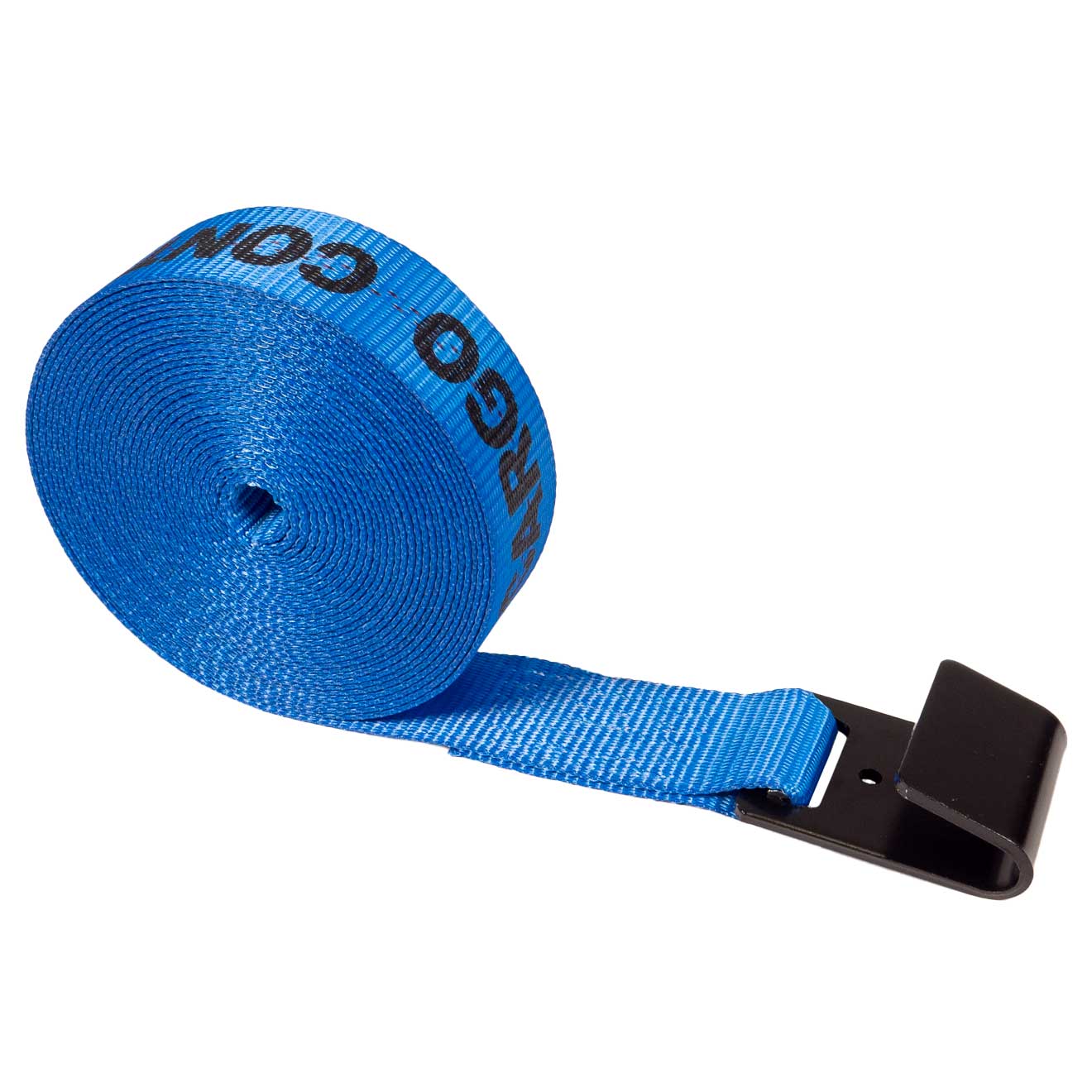 2" x 30' Winch Strap with Flat Hook | Blue
