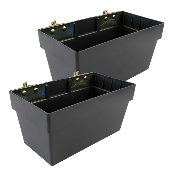 Medium E-Track Storage Bin | Plastic | 13"W x 6-1/2"H x 7-1/4"D | 2-Pack