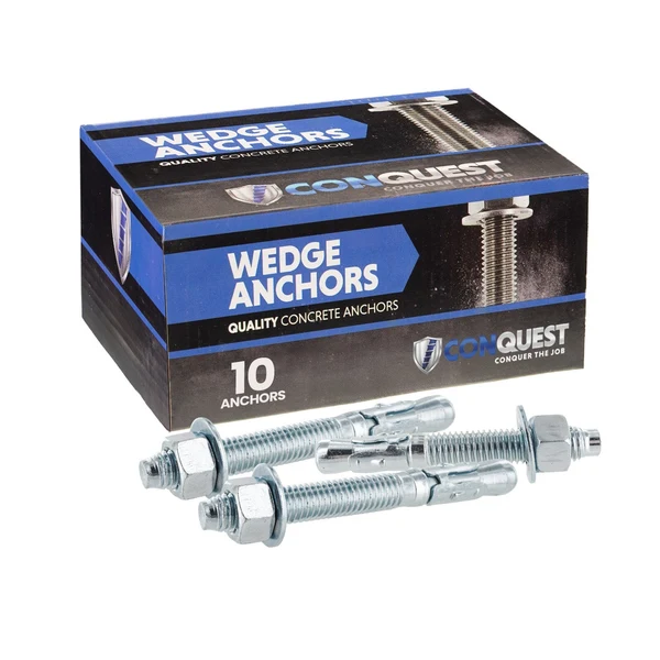 3/4" x 5-1/2" Conquest Wedge Anchors - 304 Stainless Steel, Pkg 10