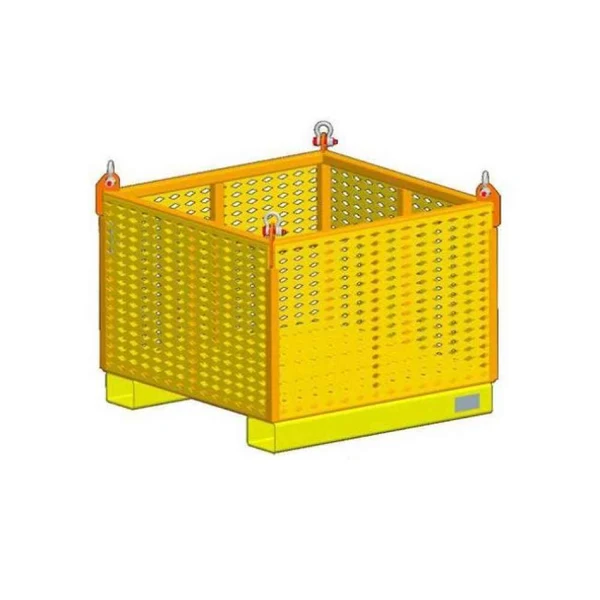 M&W 48" Material Basket With Fixed Sides - 2,500 lbs. Cap.