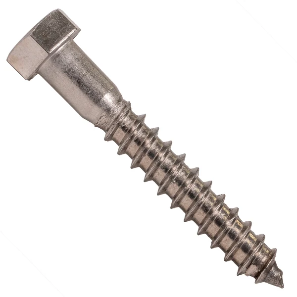 3/8" x 2-1/2" Conquest Hex Head Lag Bolt for Wood - 316 Stainless Steel