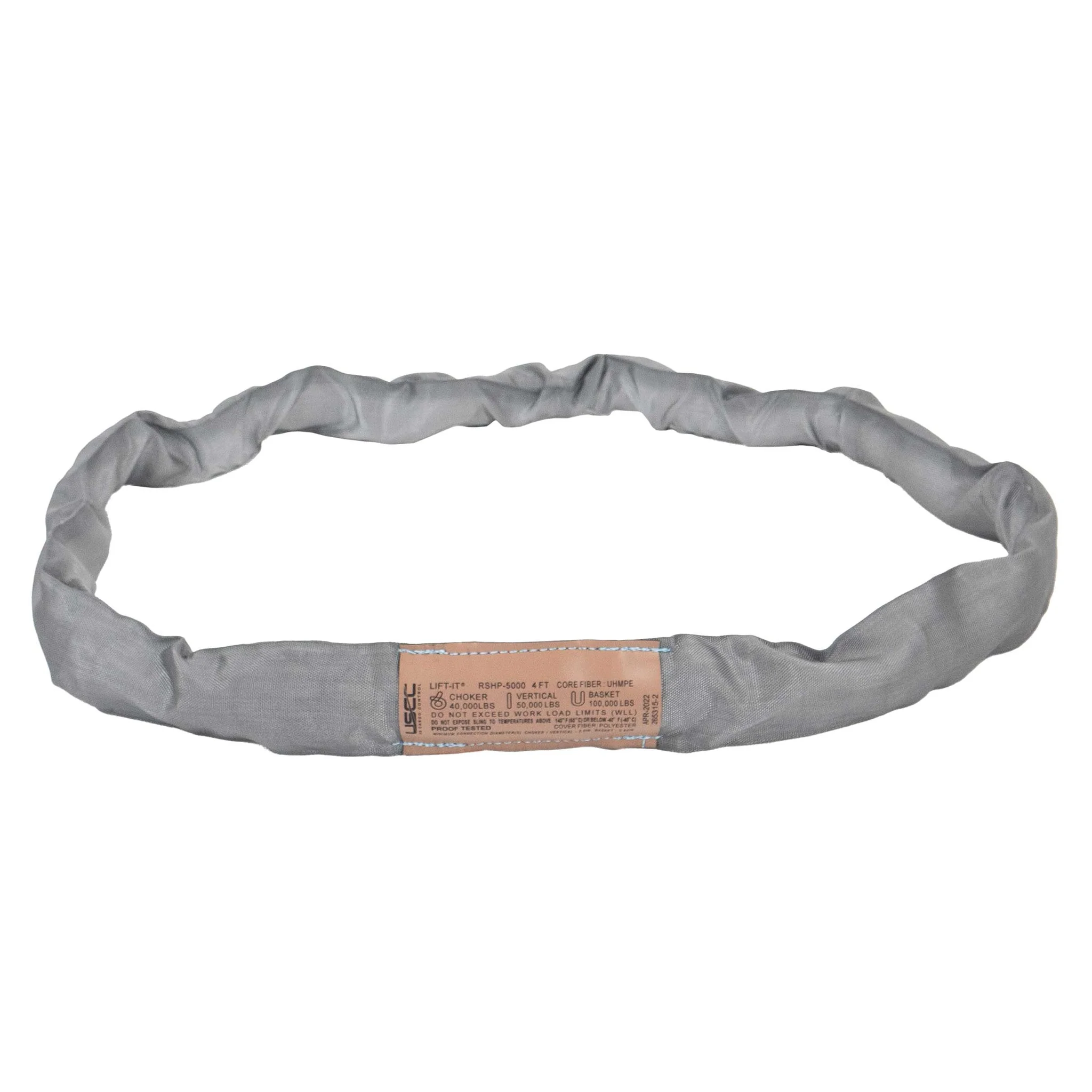 12' x 4" High Performance Roundsling | Vertical Cap: 50,000 lbs.