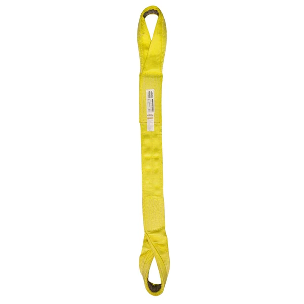 Nylon Lifting Sling - Twisted Eye & Eye | Reinforced Eyes - 5" x 24' - 4-ply