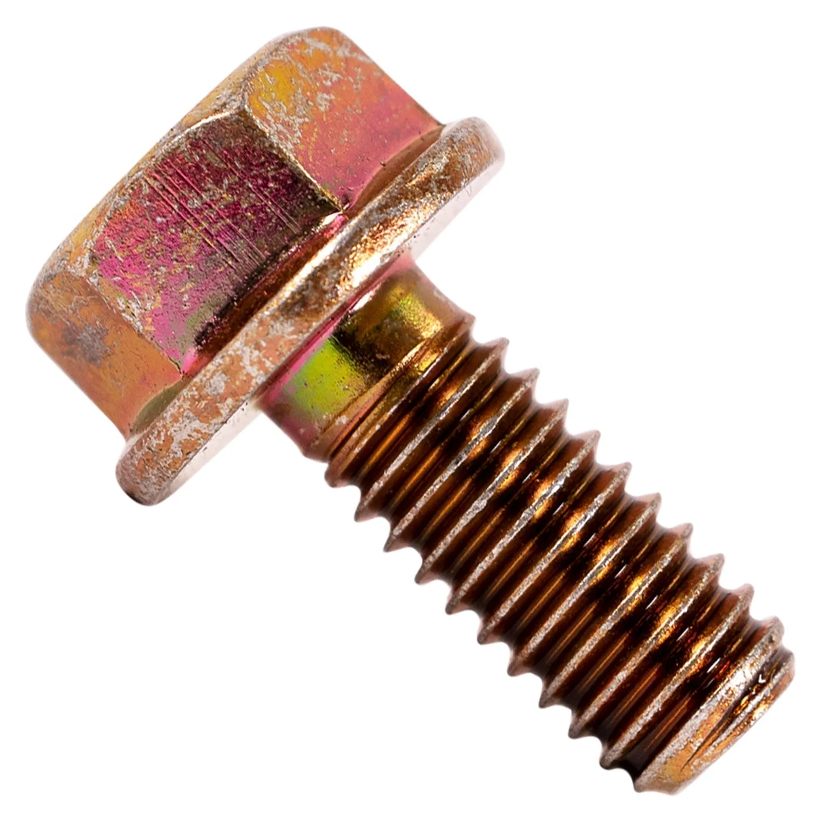 5/16" x 3/4" Conquest Grade 8 Non-Serrated Flange Bolt - Zinc Yellow