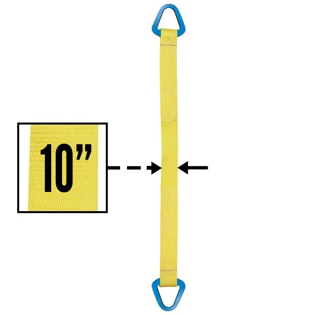 Nylon Lifting Sling - Triangle - 10" x 12' - 2-ply