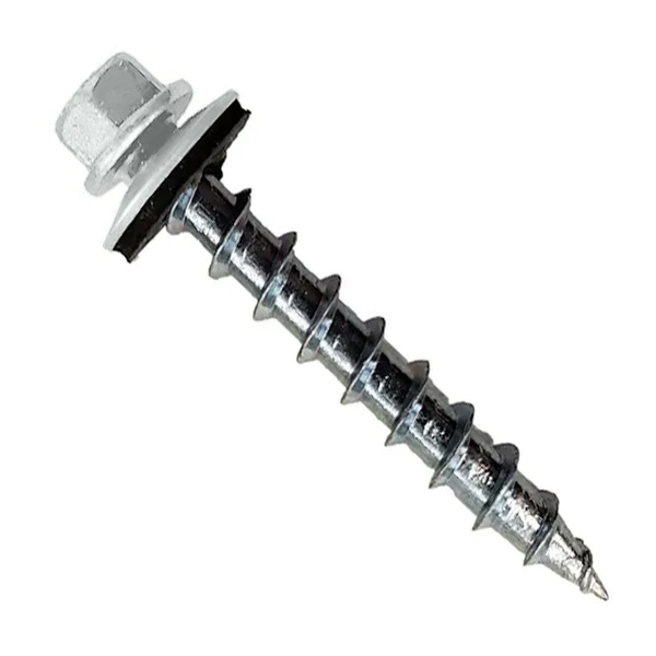 ST Fastening #12 x 1-1/2" Type 17 Woodbinder Metal Roofing Screw For OSB - Bright White, Pkg 250