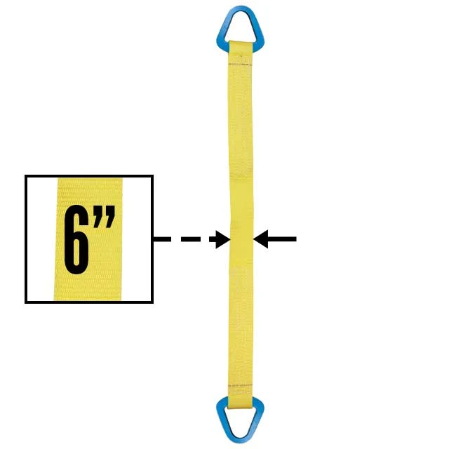 Nylon Lifting Sling - Triangle - 6" x 16' - 2-ply