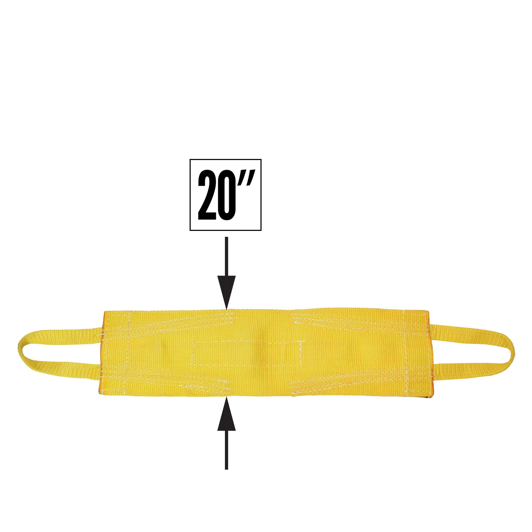 Nylon Lifting Sling - Attached Eye Wide - 20" x 14' - 1-ply