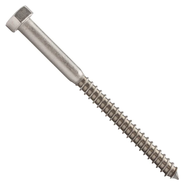 5/16" x 4" Conquest Hex Head Lag Bolt for Wood - 18-8 Stainless Steel