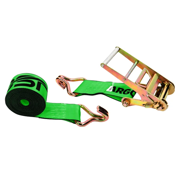 4" x 40' Ratchet Strap with Wire Hooks | Green