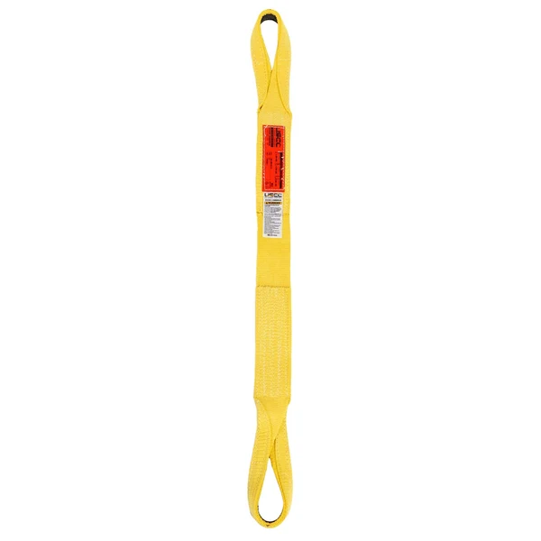 Nylon Lifting Sling - Twisted Eye & Eye | Reinforced Eyes - 3" x 20' - 3-ply