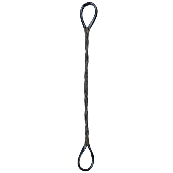 1/4" x 18' Eight Part Braided Wire Rope Sling
