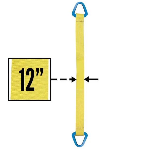 Nylon Lifting Sling - Triangle - 12" x 10' - 1-ply