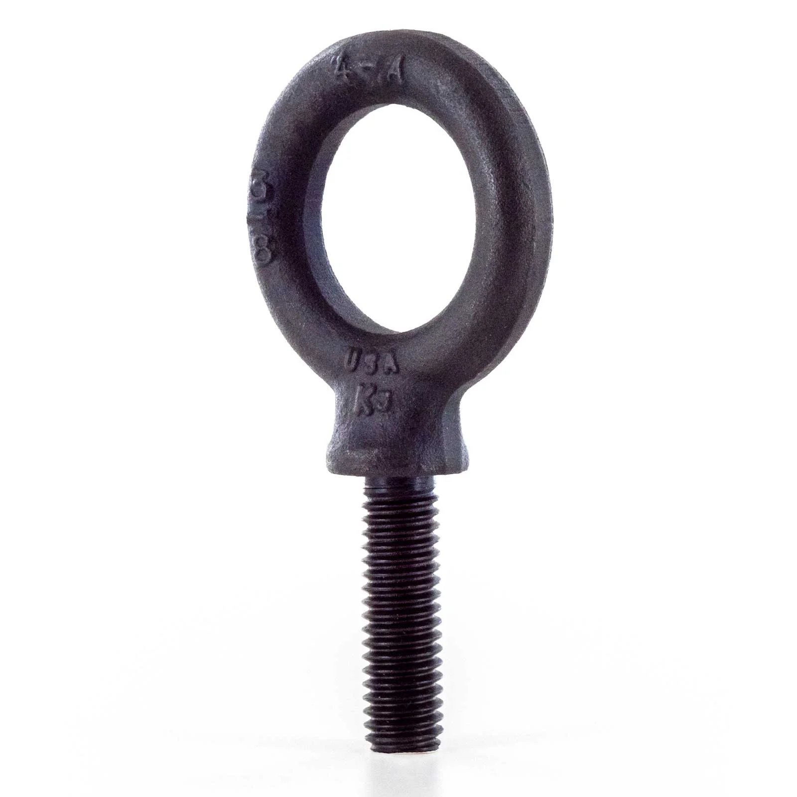 Actek 1-11/16" x 2-3/4" Galvanized Shoulder Eye Bolt - Black Oxide - 12,000 lbs. WLL