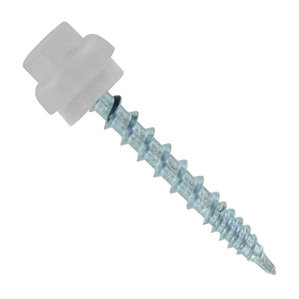 ST Fastening #10 x 1-1/2" ZXL Woodbinder Metal Roofing Screw - Polar White, Pkg 250