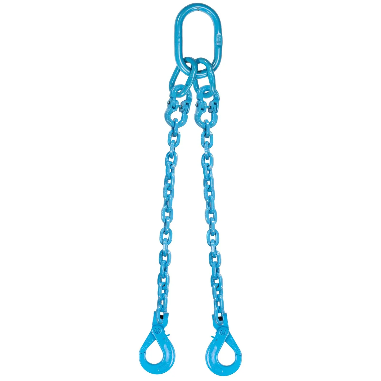 3/8" x 14' Pewag 2 Leg Chain Sling w/ Self-Locking Hooks - Grade 120