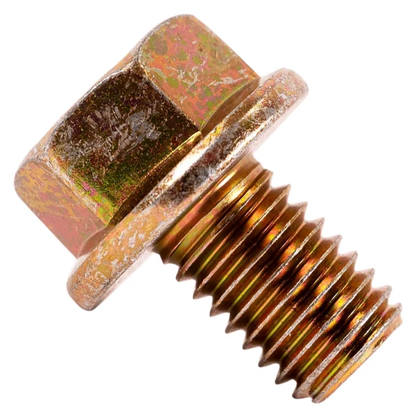 1/2" x 3/4" Conquest Grade 8 Non-Serrated Flange Bolt - Zinc Yellow