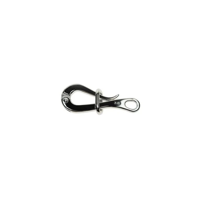 Pelican Hook w/ Loop Stainless Steel T316 - 1/2"