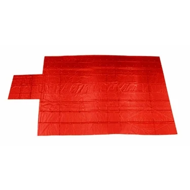 Lumber Tarp - 20' x 28' (6' Drop & Flap) - 14 oz./18 oz. Combo Red Tarp